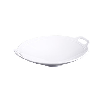 Metamine binaural stir-fried plate restaurant commercial hotel dish special imitation porcelain plastic high temperature resistant plate tableware