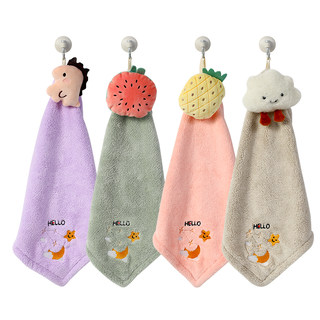 Jie liya handtuch zum aufhängen, saugfähig, schnell trocknend, cartoon, niedlich, verdicktes kleines handtuch, kinder-badezimmer-handtuch