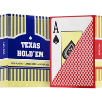 Texas Holdem playing cards special 50 pairs wholesale plastic PVC waterproof anti-folding large character high-end playing cards high quality refills