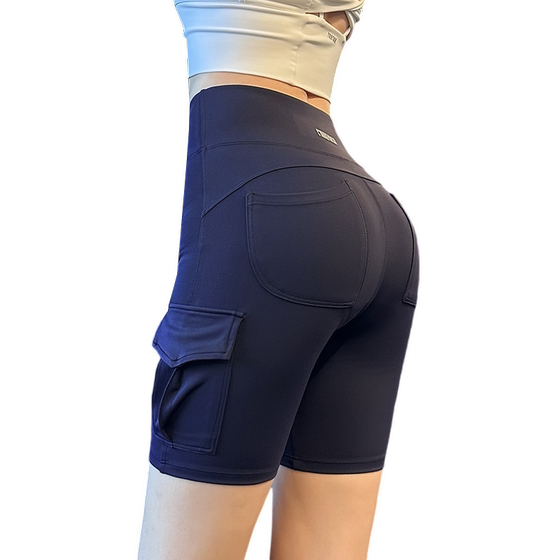 Lanwen cycling yoga shorts for women tight high waist honey hip sexy fitness centre trousers running sports summer thin style