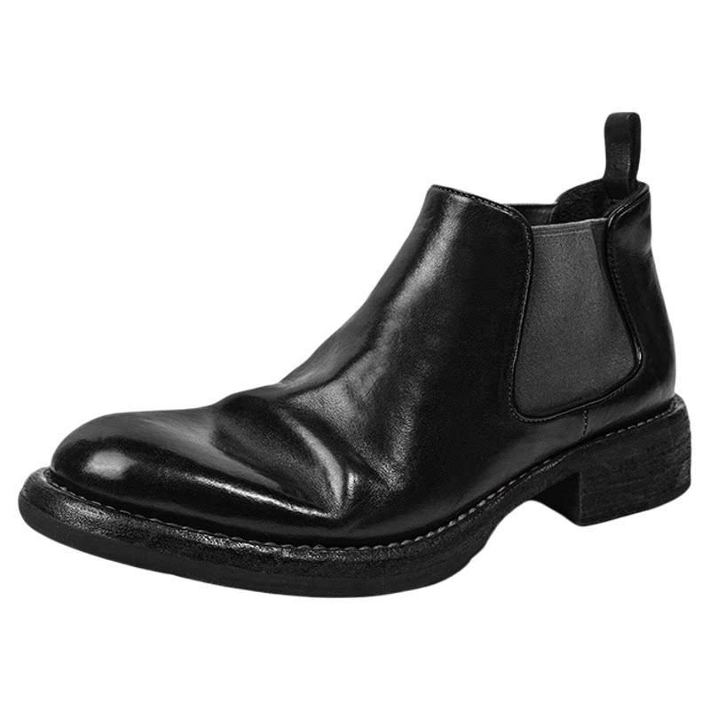High-end horsehide Goodyear men's Chelsea boots