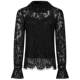 ເສື້ອຢືດ jacquard lace ແຂນຍາວ Mendes
