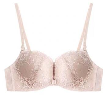 Button-front busty push-up women's underwear