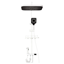 Weiyi shower head set gun gray shower head household constant temperature booster shower head bathroom all copper bath