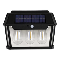 Solar induction lamp outdoor wall lamp balcony lamp entrance door atmosphere courtyard garden waterproof fence wall lamp 1214
