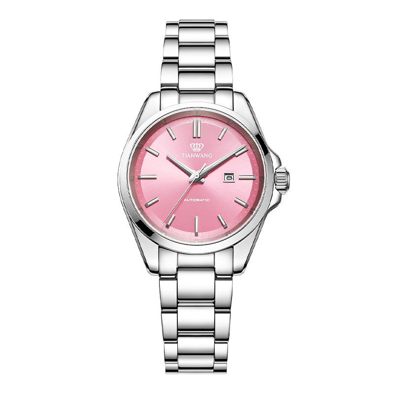 King of Heaven Watch Lucky Luminous Large Dial Watch Women's Mechanical Watch Fashion Color Plate Watch 51586 Chinese Valentine's Day Gift