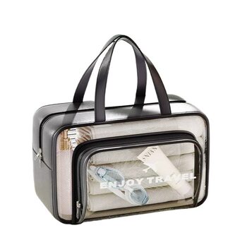 Wet and dry separate swimming bag waterproof bag large capacity double layer