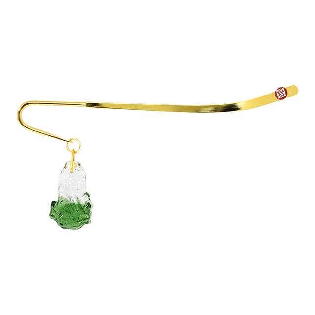 Taipei National Palace Museum Cultural and Creative Jade Cabbage Bookmark Classical Hairpin Chinese Style Exquisite Creative Souvenir