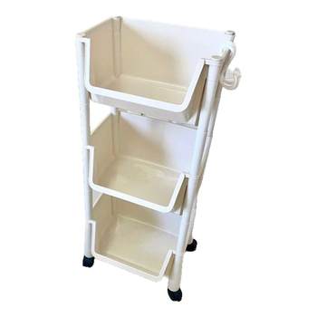 Under-table bookshelf shelf floor-standing trolley is movable