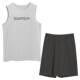 Red bean 100% pure cotton men and women vest shorts set