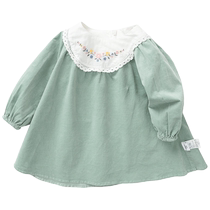 Balabala baby dress baby girl skirt autumn Korean style exquisite sweet literary corduroy fashion