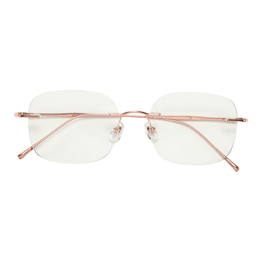 Chuming Women's Pure Lust Style Ultra-Light Titanium Frameless Glasses