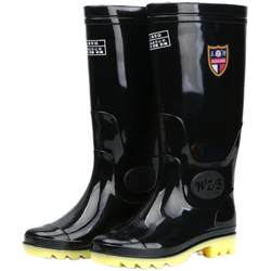 Non-slip fishing high-top rain boots for men, plus velvet water boots, long-tube short-tube overshoes, rain boots, waterproof mid-top water shoes, rubber shoes