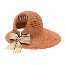 New sunshade empty top womens straw hat summer sun protection breathable sun hat Korean version versatile hat outdoor beach womens hat