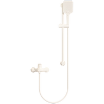 Huida Cream Style Topless Shower Set Household Extremely Simple Supercharged Milky White Fine Copper Shower