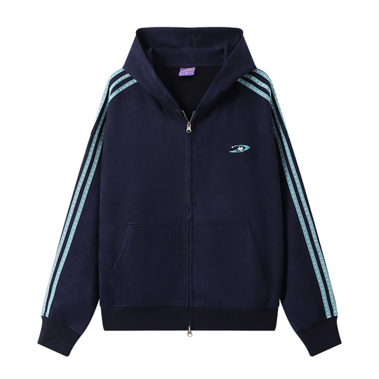 Mr. Jiangnan NewJNXS Star Universe imitation suede star webbing loose sweatshirt pants casual couple set