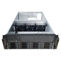 Hengyu 4U-R4012 rack-mounted 12-bay hot-swappable storage server workstation GPU chassis ATX power supply