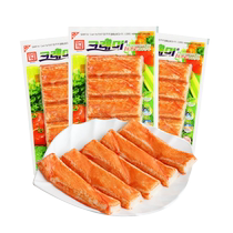 (Self-operated) Klaimei Crab Flavor Sticks Korean Crab Meat Crab Sticks Hand-Shred Crab Sticks Unable to Breathe Crab Feet Sticks Low Fat