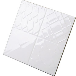 Nordic white relief tiles glazed bread tiles bathroom kitchen balcony bathroom background wall tiles