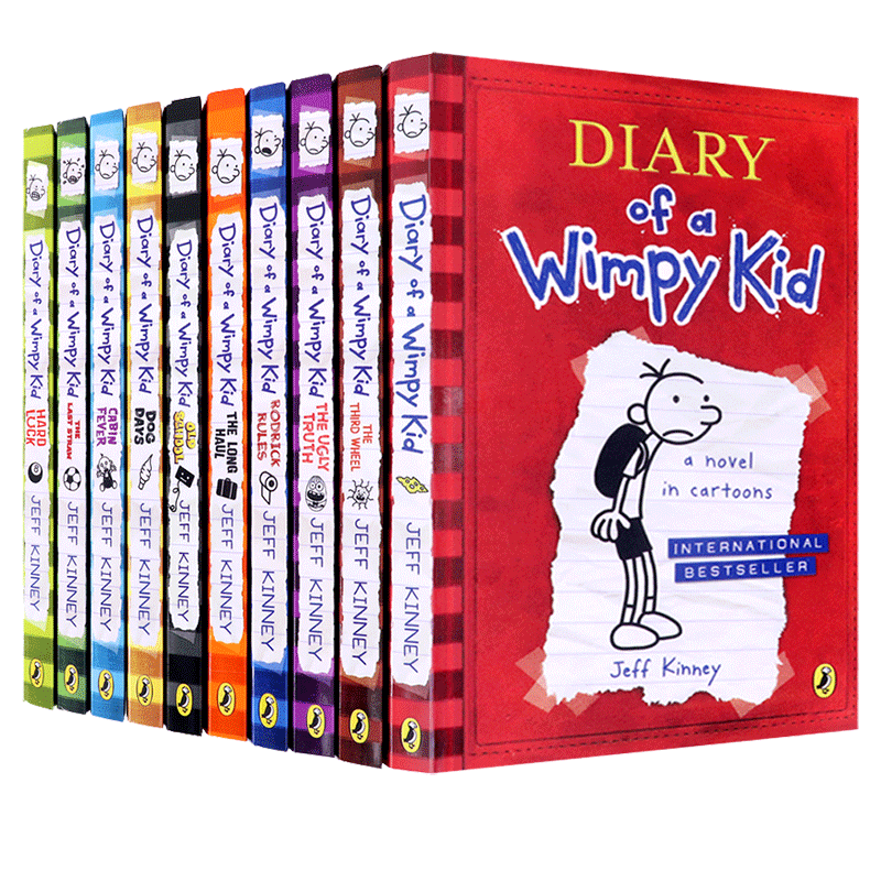 小屁孩日记英文原版小屁孩日记全套Diary of a Wimpy Kid 小屁孩