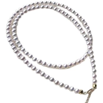 Pearl necklace natural star magnet buckle