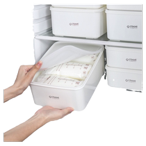 Japanese breast milk refrigeration box household refrigerator milk storage sealed box frozen crisper food and fruit storage box