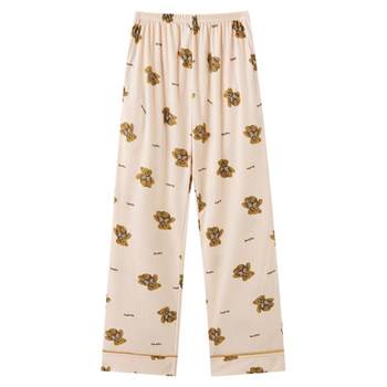 Parlando pajama pants ສໍາລັບແມ່ຍິງໃນພາກຮຽນ spring ແລະດູໃບໄມ້ລົ່ນ, trousers ຝ້າຍບໍລິສຸດກາຕູນ, ບາງ summer ຂະຫນາດໃຫຍ່ນັກສຶກສາສາມາດໃສ່ pants ເຮືອນ