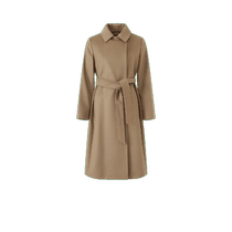 (Self-operated) Second-hand brand new and unused MaxMara womens sheep wool long coat