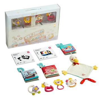 Babycare newborn baby gift box toy rattle newborn baby meeting gift baby full moon gift practical