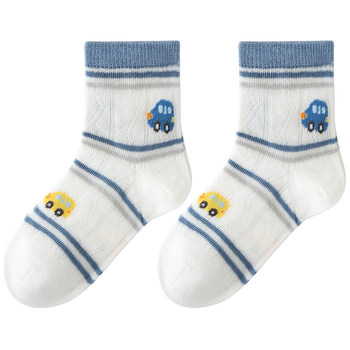 ຖົງຕີນເດັກນ້ອຍ Summer ບາງໆ Cotton Boys Socks Mesh Breathable Baby Cotton Socks Cute Cartoon Summer Children's Socks