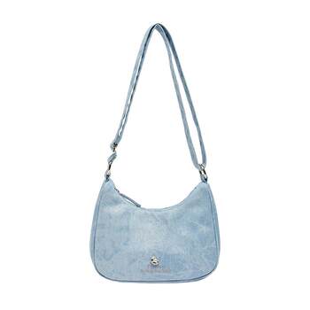 Sanfu shoulder bag spring girl sports style meniscus bag korean armpit bag fashionable casual women's bag 522635