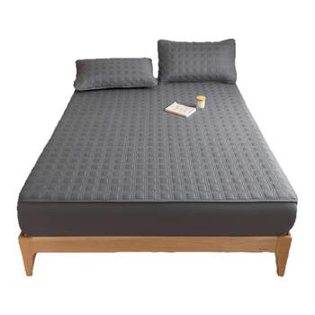 ຜ້າປູທີ່ນອນຝ້າຍ quilted cover single piece waterproof diaper bed cover mattress protector bed cover single dormitory bed sheet 2026 new style