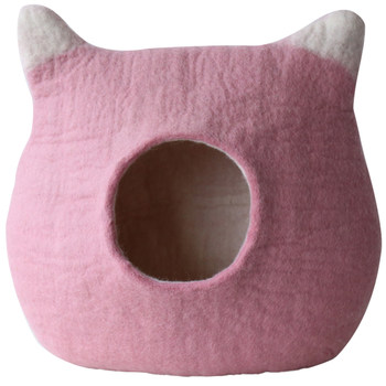 Handmade wool cat nest with cute shape