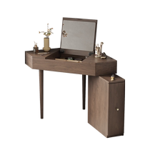 Solid wood corner dressing table simple small dressing table desk integrated bedroom corner storage cabinet dressing table 1910