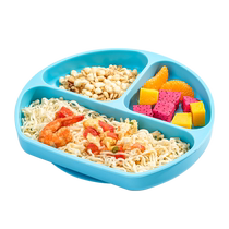 Yings Baby Plate Silicone Childrens Learning Bowl Cute Suction Cup Type Complementary Plate for Infants and Toddlers 1991