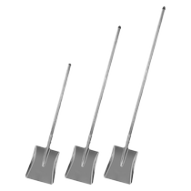Stainless steel shovel thickened 304 stainless steel shovel seafood serving cooking shovel large stainless steel handle square shovel
