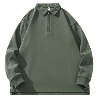 班尼路SK男士Polo衫长袖翻领2025秋季新款宽松休闲百搭上衣男款MS