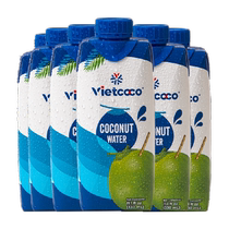 Vietcoco importé du Vietnam 100% eau de coco pure jus NFC 330 ml * 6 bouteilles pour compléter les électrolytes