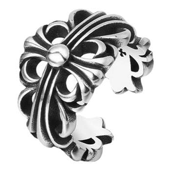 Ring ins men and women trendy cross punk tail ring