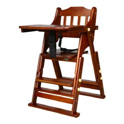 Baby dining chair Children's dining table and chair portable foldable family baby solid wood multi -functional meal chair