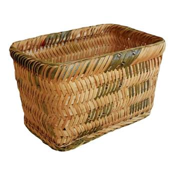 Bamboo weaving fruit storage box, big bamboo basket, bamboo basket