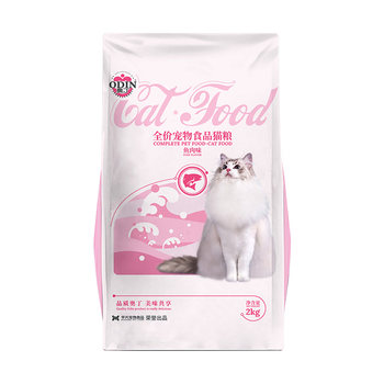 Freeze-dried cat food containing young fish meat odin