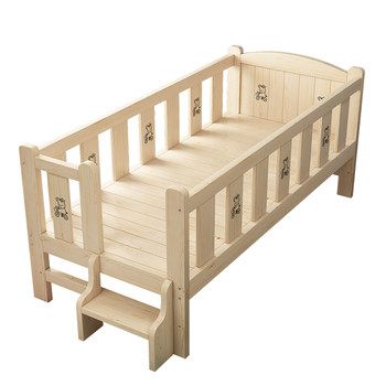 Changlin wangfu solid wood spliced bed widening artifact