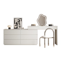Iloo Cream Wind Dresser Dressers single bedroom small family Type modern minimalist wind make-up table telescopic bed taillockers