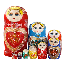 Matryoshka poupée russe véritable style chinois créatif voyage souvenir cadeau jouet éducatif cadeau créatif petits ornements