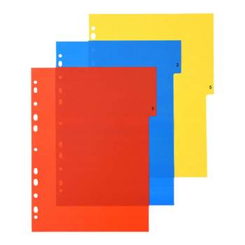 Index separator page a4 plastic porous universal loose leaf