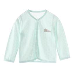 婴儿上衣竹纤维夏季超薄款男女童长袖开衫空调服夏装宝宝睡衣透气