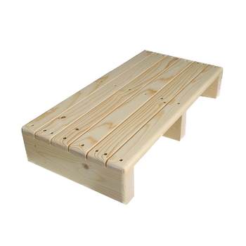 Muzhou ໄມ້ແຂງຕີນຕີນ pedal footstool stair step artifact office footrest piano step stool