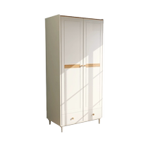 Song in Full solid wood Wardrobe Bedroom Home Flat Door Nordic Three-Four Doors Closet Small Family-style lockers