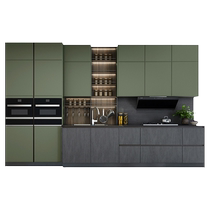 Zhibang cabinet custom kitchen overall decoration modern open home assembly custom quartz stone Moloa